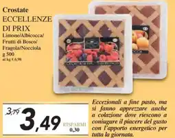 Prix Quality Crostate ECCELLENZE DI PRIX Limone/Albicocca/ Frutti di Bosco/ Fragola/Nocciola offerta