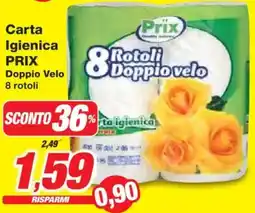 Prix Quality Carta Igienica PRIX Doppio Velo offerta