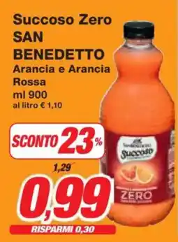 Prix Quality Succoso Zero SAN BENEDETTO Arancia e Arancia Rossa offerta