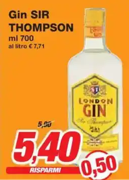 Prix Quality Gin SIR THOMPSON offerta