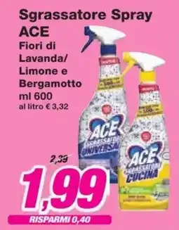 Prix Quality Sgrassatore Spray ACE offerta