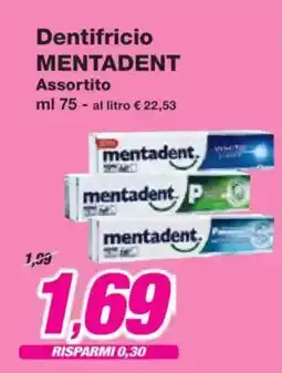 Prix Quality Dentifricio MENTADENT offerta