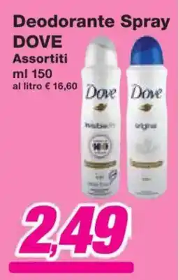 Prix Quality Deodorante Spray DOVE offerta