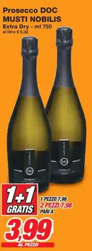 Prix Quality Prosecco DOC MUSTI NOBILIS Extra Dry offerta