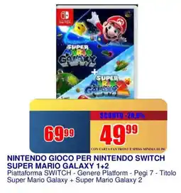 Trony Nintendo gioco per nintendo switch super mario galaxy 1+2 offerta