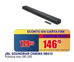 Trony JBL SOUNDBAR CINEMA SB510 offerta