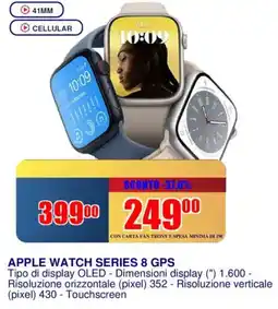 Trony APPLE WATCH SERIES 8 GPS offerta