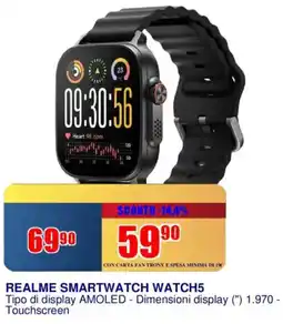 Trony REALME SMARTWATCH WATCH5 offerta