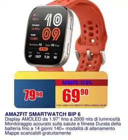 Trony Amazfit smartwatch bip 6 offerta