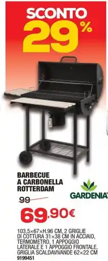Bricofer Gardenia barbecue a carbonella rotterdam offerta