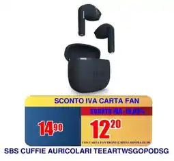 Trony SBS CUFFIE AURICOLARI TEEARTWSGOPODSG offerta