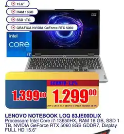 Trony LENOVO NOTEBOOK LOQ 83JE00DLIX offerta