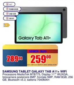 Trony SAMSUNG TABLET GALAXY TAB A11+ WIFI offerta