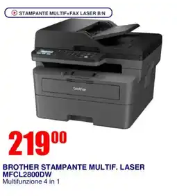 Trony BROTHER STAMPANTE MULTIF. LASER MFCL2800DW offerta
