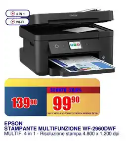 Trony EPSON STAMPANTE MULTIFUNZIONE WF-2960DWF offerta