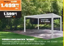 OBI Pergola bioclimatica "myara" offerta