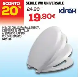 Bricofer Idrak sedile wc universale offerta