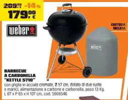 OBI Weber barbecue a carbonella "kettle 5710" offerta