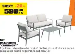 OBI Set da giardino "claremont" offerta