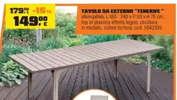 OBI Tavolo da esterno "tenerife" offerta