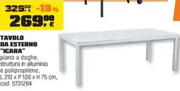 OBI Tavolo da esterno "icara" offerta