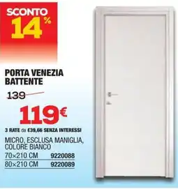 Bricofer Porta venezia battente offerta
