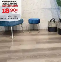 Bricofer Pavimento spc taupe 2,196 mq offerta