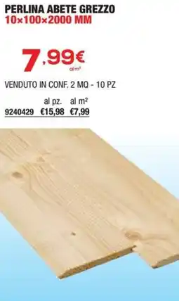 Bricofer Perlina abete grezzo offerta