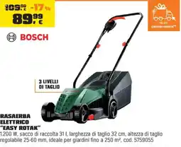 OBI BOSCH Rasaerba elettrico "easy rotak" offerta