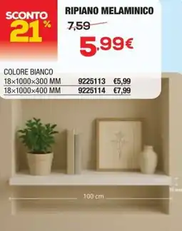 Bricofer Ripiano melaminico offerta