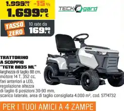 OBI TECK gard TRATTORINO A SCOPPIO "TGTR 8835 ML" offerta