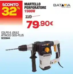 Bricofer Batavia martello perforatore 1500W offerta