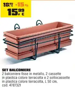 OBI Set balconiere offerta