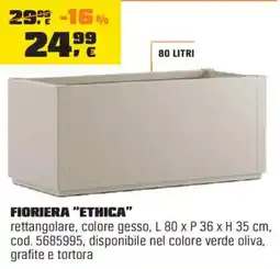 OBI Fioriera "ethica" offerta