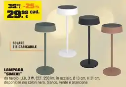 OBI Lampada "simeri" offerta