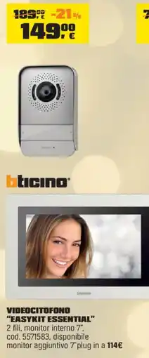 OBI Videocitofono "easykit essential" offerta