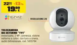 OBI EZVIZ Telecamera da esterno "TY1" offerta
