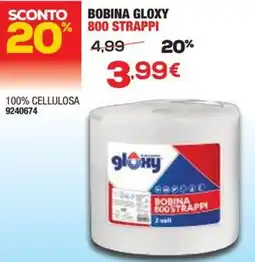 Bricofer Bobina gloxy 800 strappi offerta