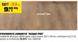 OBI Pavimento laminato "acqua pro" offerta