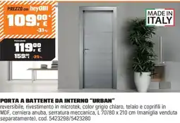 OBI Porta a battente da interno "urban" offerta
