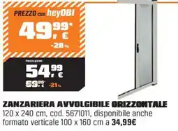 OBI Zanzariera avvolgibile orizzontale offerta