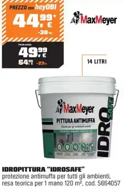 OBI Maxmeyer idropittura "idrosafe" offerta