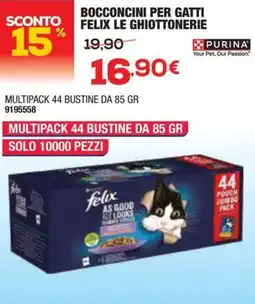 Bricofer Purina bocconcini per gatti felix le ghiottonerie offerta