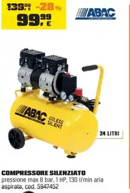 OBI ABAC Compressore silenziato offerta