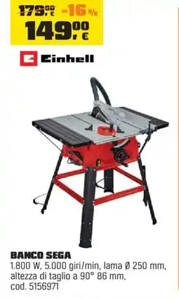 OBI Einhell Banco sega offerta