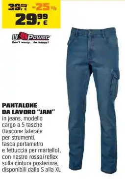 OBI UPower Pantalone da lavoro "jam" offerta