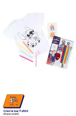Action Crea la tua T-shirt offerta