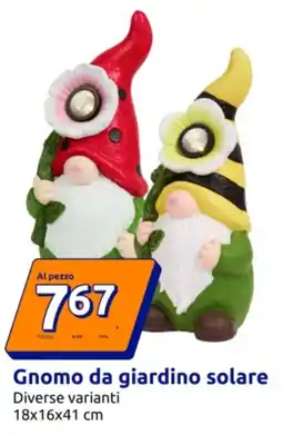 Action Gnomo da giardino solare offerta