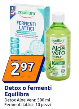 Action Detox o fermenti Equilibra offerta