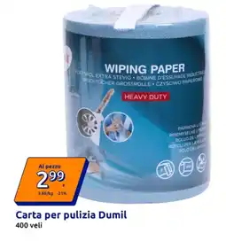 Action Carta per pulizia Dumil 400 veli offerta